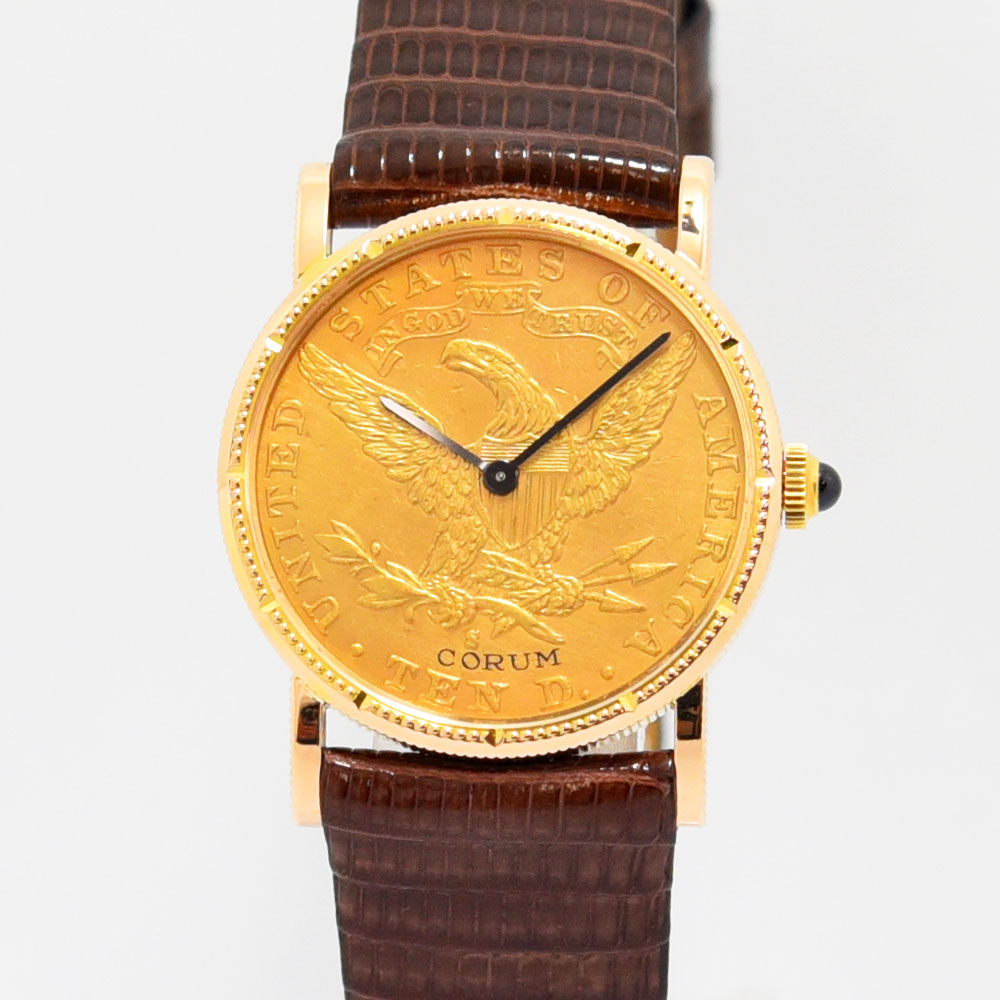 CORUM コルム純正 ステンレス尾錠 革バンド ラグ幅17mm CORUM コルム純正 ステンレス尾錠 革バンド ラグ幅17mm