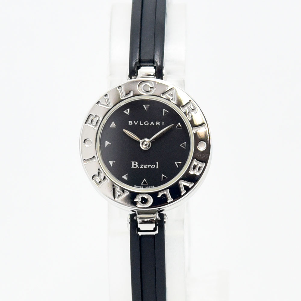 ブルガリ 時計 レディース BVLGARI ビーゼロワン BZ22S B.zero1 バングルウォッチ クォーツ SS ステンレススチール ラバーベルト 軽仕上げ 中古｜御徒町宝石問屋 59,400円