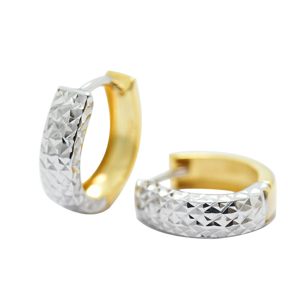 楽天市場】ピアス メンズ フープ K18 中折れ 両耳 馬蹄型 レディース