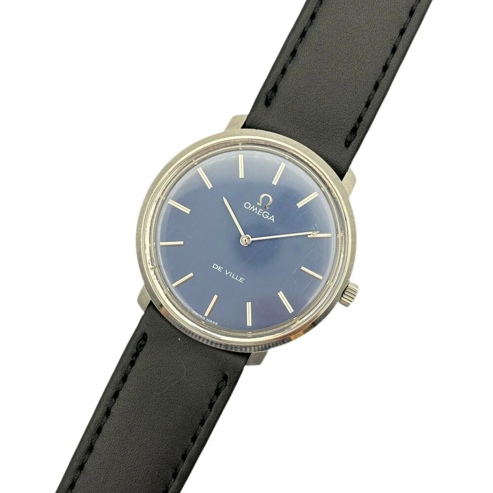 【OMEGA VINTAGE 】デ・ビル　メンズ　自動巻き 腕時計 NAVY OMEGA VINTAGE 】デ・ビル メンズ 自動巻き 腕時計 NAVY