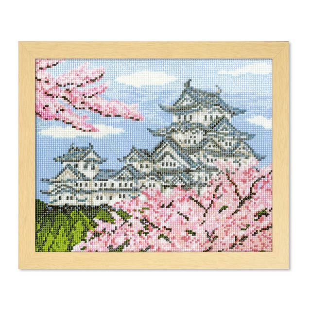 楽天市場】クロスステッチ 刺繍 キット 春の姫路城 7414 日本の