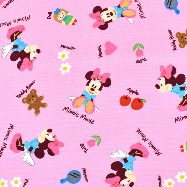 楽天市場 生地 ミニーマウス オックス G 9975 1a ピンク H K4 新宿オカダヤ楽天市場店