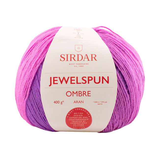 毛糸 SIRDAR-サーダー- JEWELSPUN OMBRE・ジュエルスパン オンブレ（F262） 0104.VIOLET DAWN 06Co99_