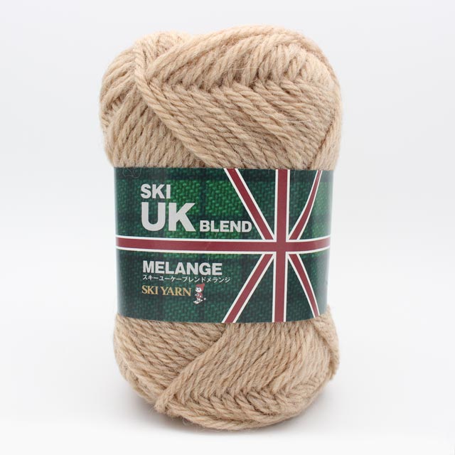 楽天市場】スキー UKブレンドメランジ｜あみもの 毛糸 元廣 純毛 極太