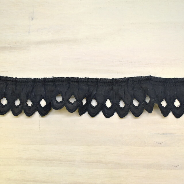 海外製 メモ りんご レース 25枚 楽天市場】綿ギャザーレース りんご（MYS-19） 4.黒 07Ac99_