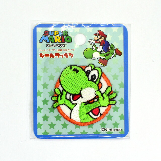 楽天市場 シールワッペン スーパーマリオ Mrs002 ヨッシー H Ki 新宿オカダヤ楽天市場店