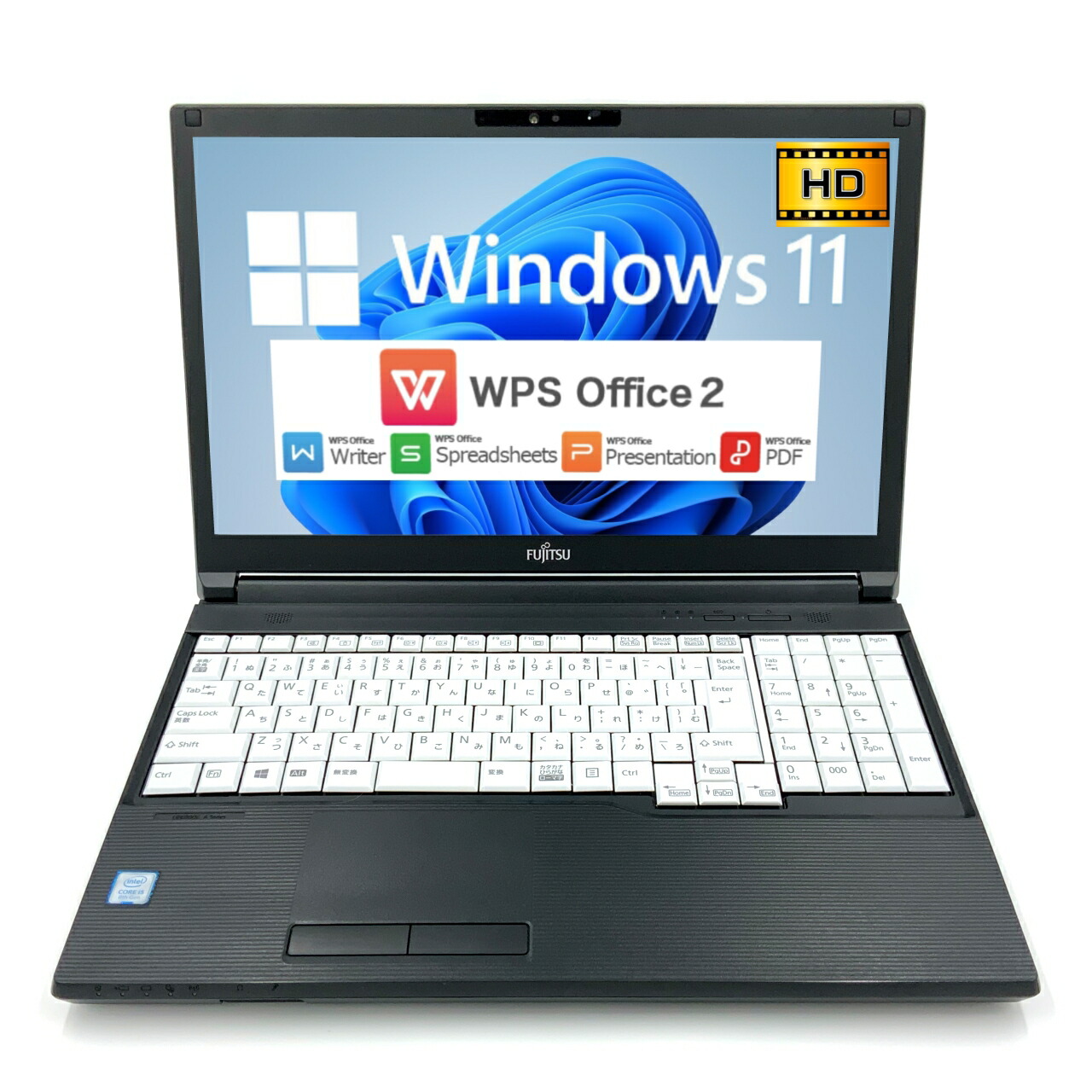 【Windows11】【ドライブ付】【多機能】 富士通 FUJITSU LIFEBOOK A579 第8世代 Core i5 8265U/1.60GHz 64GB 新品SSD960GB スーパーマルチ 64bit WPSOffice 15.6インチ HD カメラ テンキー 無線LAN 中古パソコン ノートパソコン PC Notebook 【中古】 楽天市場】【Windows11】【ドライブ付】【多機能】 富士通