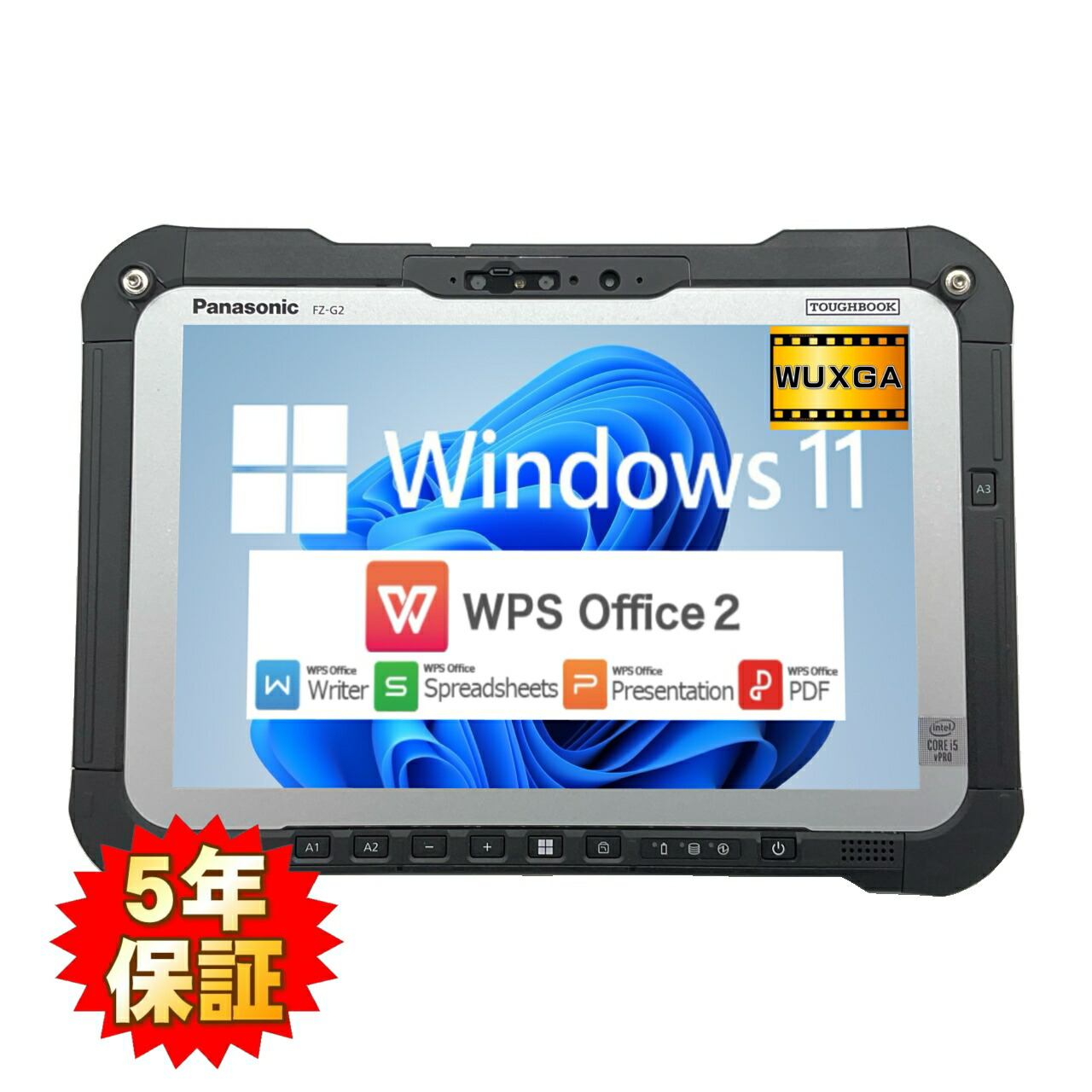 【一こま向け】【IP65】 Panasonic TOUGHBOOK FZ-G2 第10時人 Core i5 10310U/1.70GHz 8GB SSD1結核症 M.2 NVMe Windows11 64bit WPSOffice 10.1in WUXGA 写真機 無線電話ローカルエリアネットワーク 経口避妊薬 中古マイコン 万覚え帳マイコン マイコン Notebook 【中古】