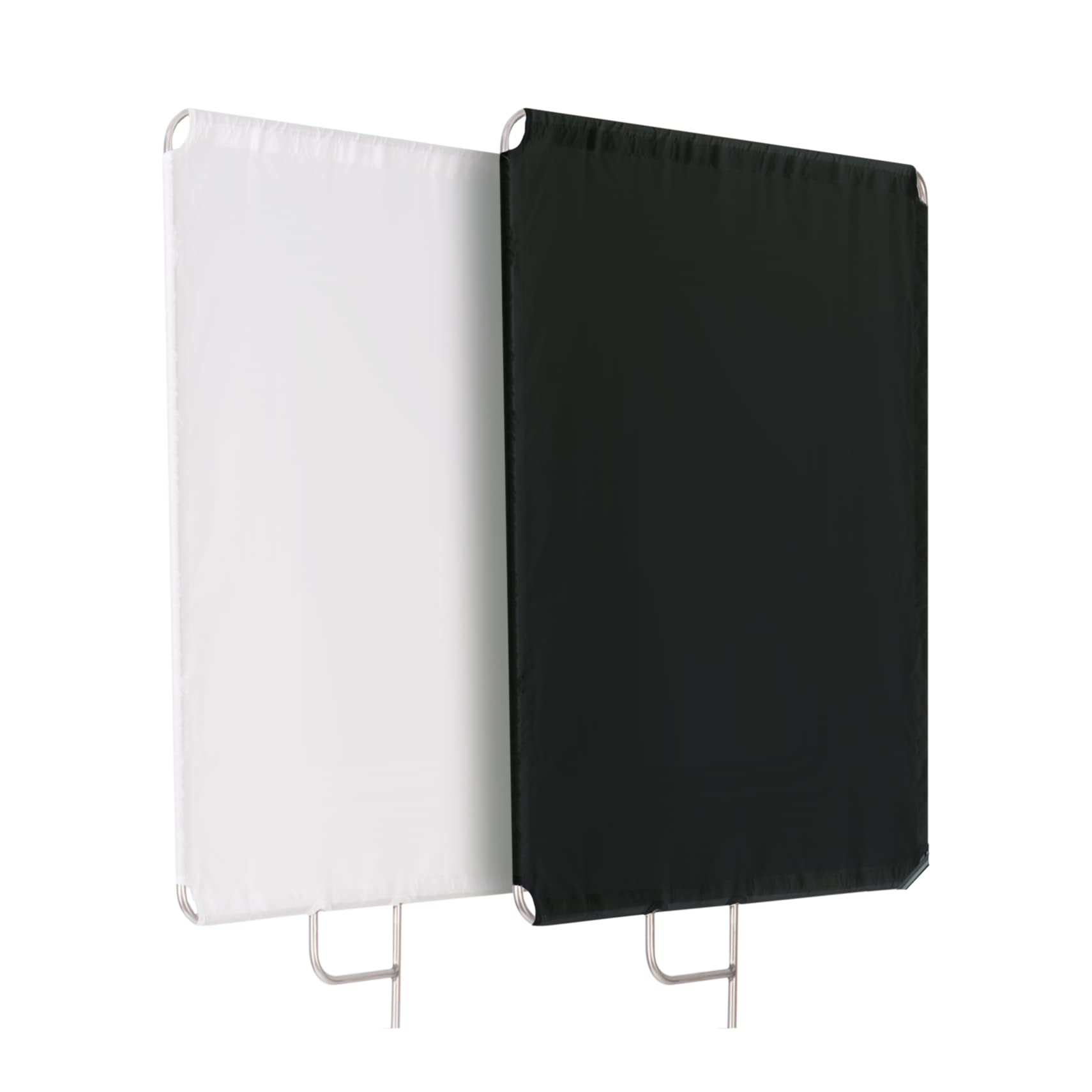 Selens 撮影用 フラッグパネル レフ板 75x90cm ディフューザー+ブラックリフレクターキット ステンレス製 撮影フラッグ 取り外し快速 スタジオ撮影 写真照明反射器 ポートレート インタビュー ビデオ撮影 人物撮影など対応
