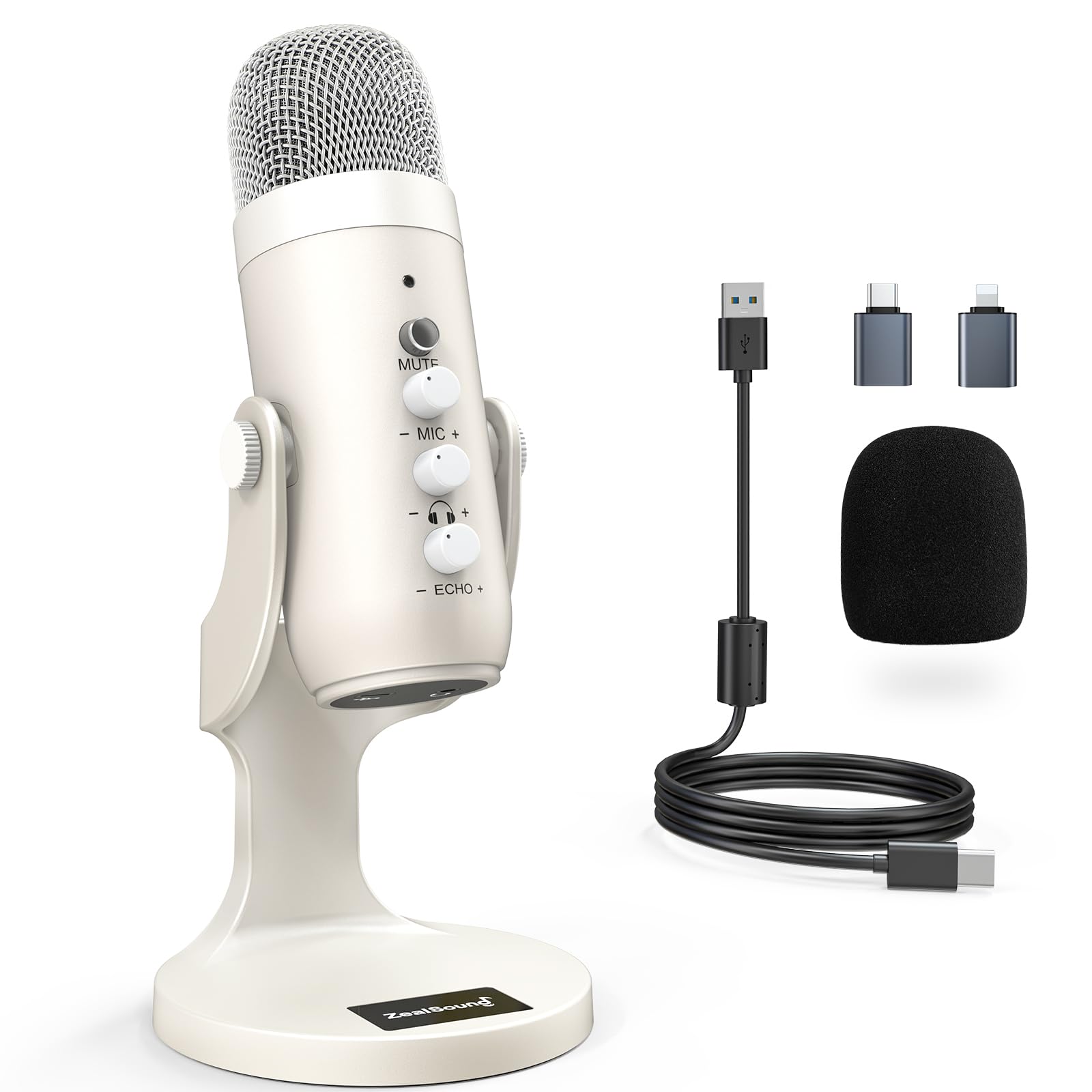 ZealSound USBマイク (白)