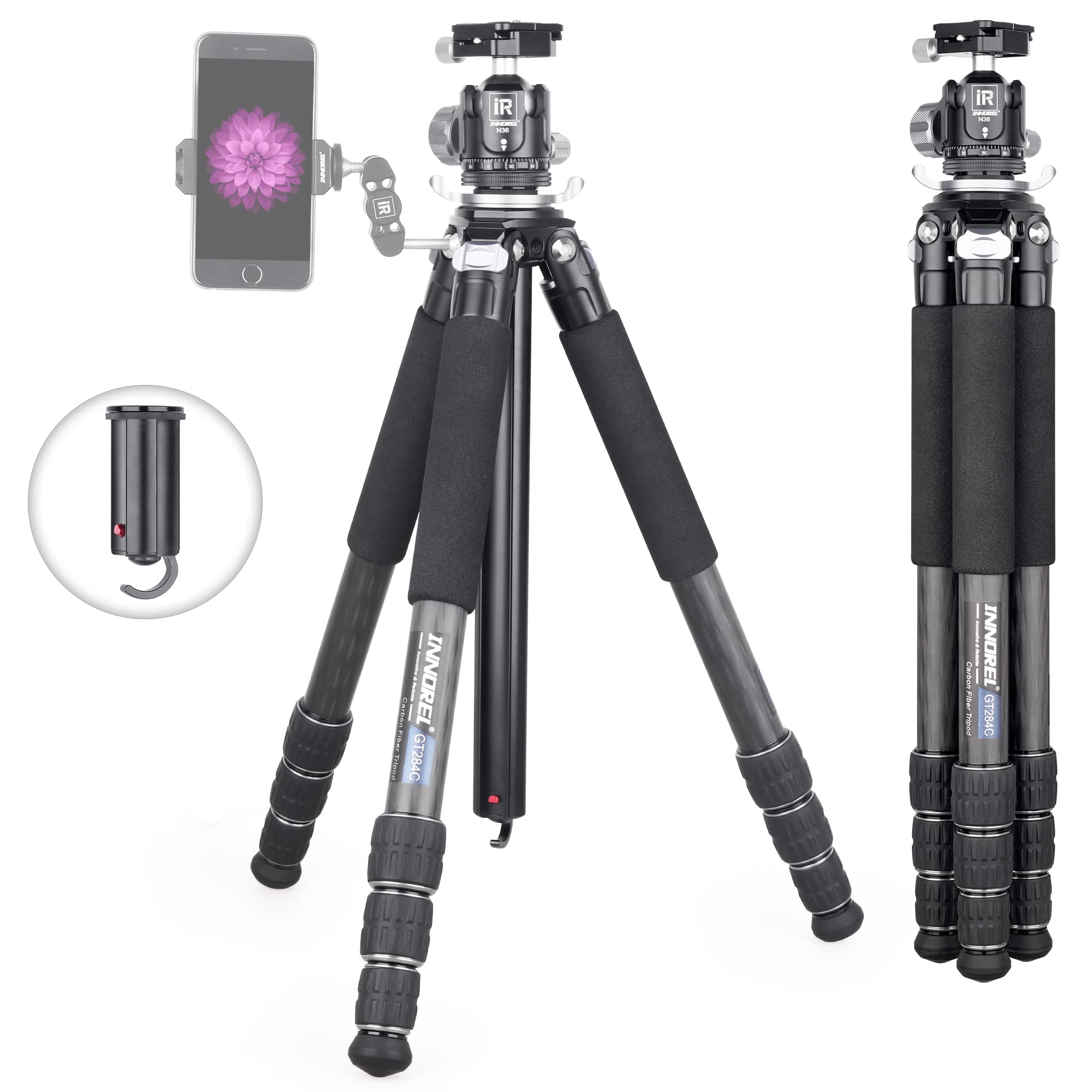 楽天市場】INNOREL RT85C カーボン 三脚 173CM トラベル三脚 プロ級