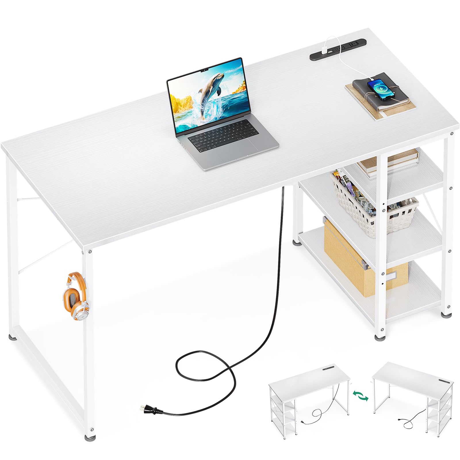 Amazon | JOISCOPEパソコンデスク- 120×50cmの学習机