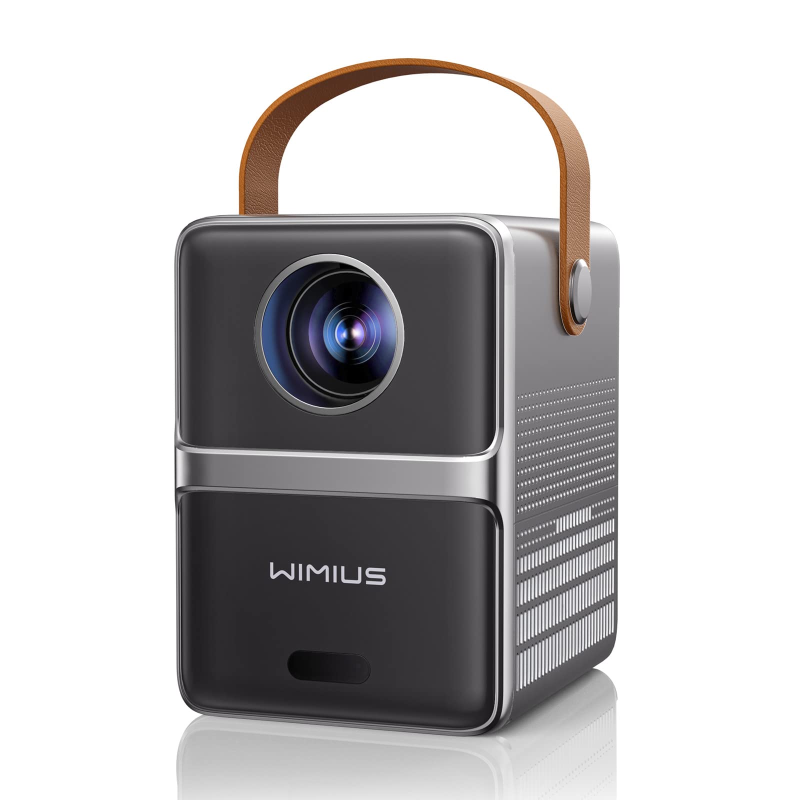 WiMiUS プロジェクター小型 モバイルプロジェクター 15000LM - 【電動フォーカス】短焦点投影 5GWIFI Bluetooth5.2 4K対応 1080P フルHD ミニ軽量 内蔵HiFiスピーカー 防塵 静音 三脚対応 IOS/Androi