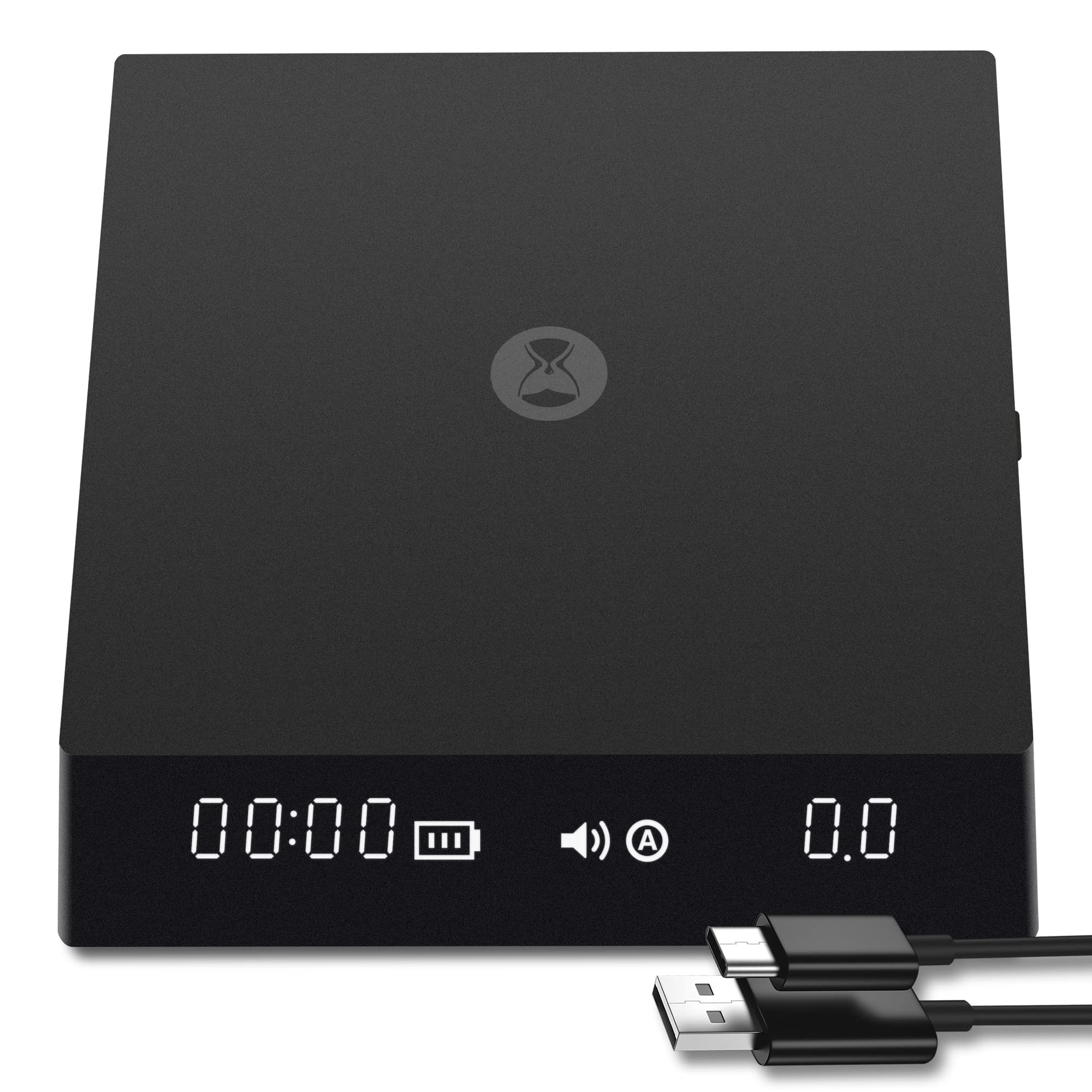 タイムモアTIMEMORE ドリップスケール Black Mirror Nano コーヒー スケール 計量器 デジタルはかり キッチン スケール 0.1g~2000g タイマー付きエスプレッソ適用USB充電式 携帯 ブラック