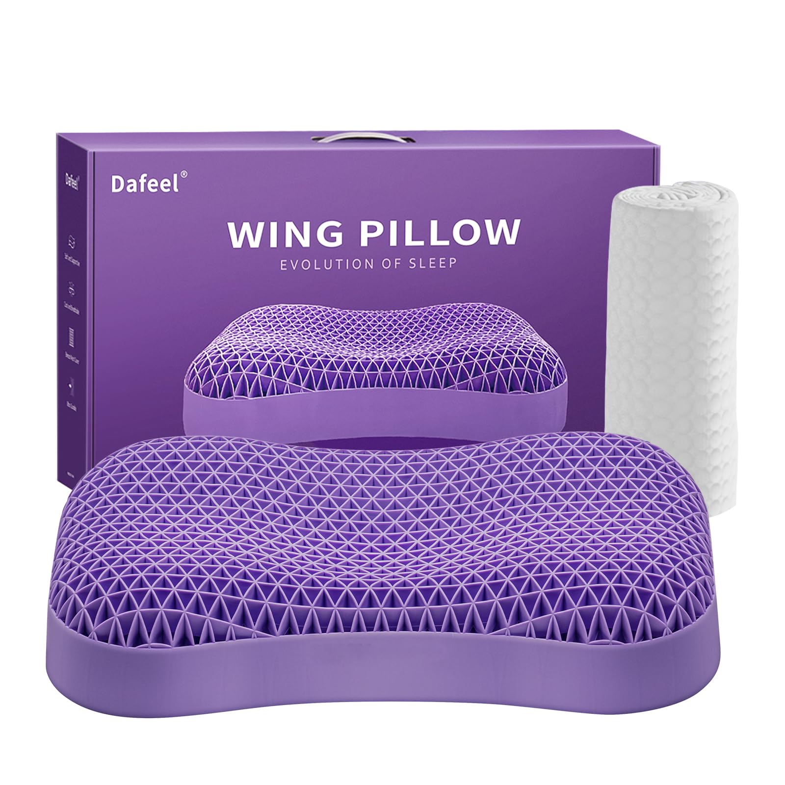 Dafeel 枕 まくら 安眠枕 無重力ジェルピロー 高反発 横向き対応 Dafeel 無重力ジェルピロー 枕 まくら 波枕2023年第三代新型TPE