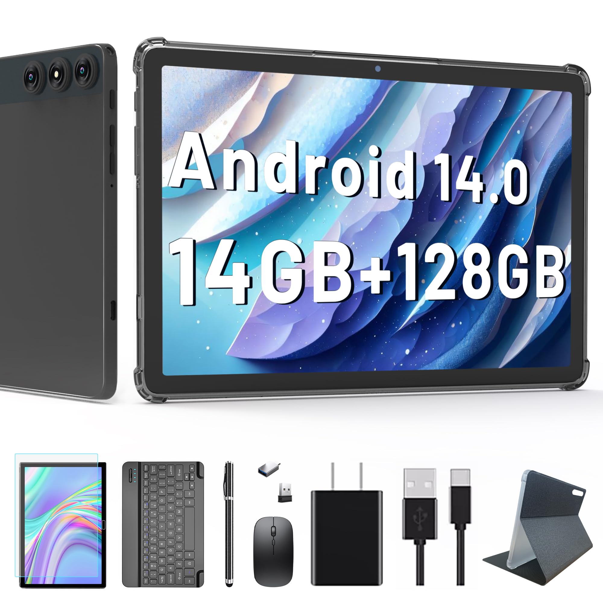 タブレット 10インチ Android 14 14GB+128GB+1TB拡張 Amazon.co.jp: Android 14 タブレット 2025 新型 10インチ