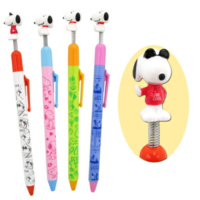 楽天市場 スヌーピー スプリングボールペン 5 スヌーピー フィギュア グッズ 大人 向け プレゼント用 おしゃれ おかいものsnoopy 楽天市場店