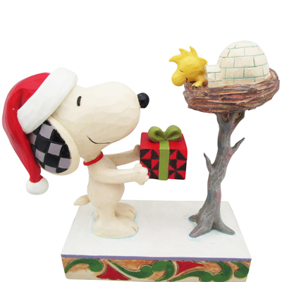 大人も着やすいシンプルファッション かわいい おしゃれ スヌーピーグッズ Snoopy 贈り物 ギフト 人形 置物 インテリア ウッドストック スノーギフト クリスマス Shore Jim ジムショア フィギュア Giftスヌーピー Snowy Shore フィギュア A Jim Peanuts キャラクター