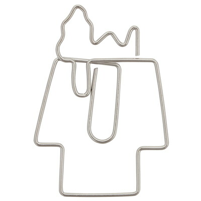 スヌーピー クリップ Zip袋入り ステーショナリー スヌーピークリップ ウッドストック ブックマーク スヌーピーシルエット型