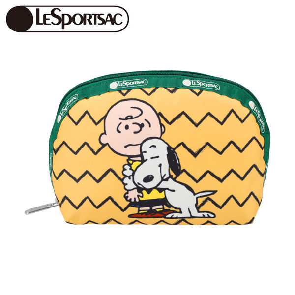 楽天市場】PEANUTS×LeSportsac SQUARE COSMETIC (チャーリー・ブラウン