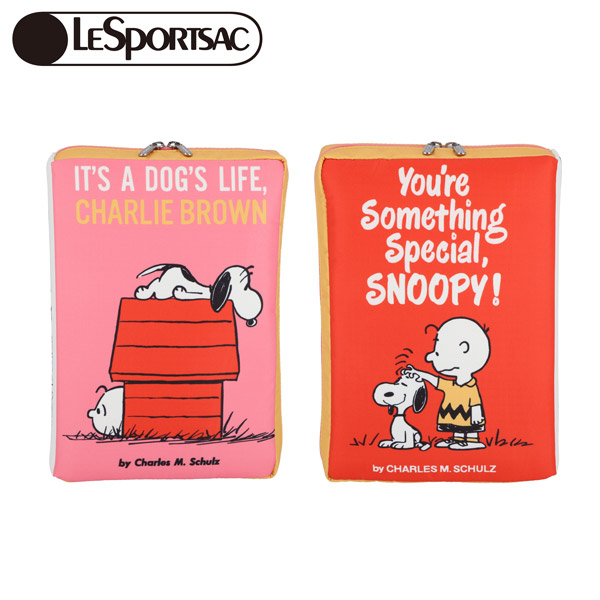 【楽天市場】PEANUTS×LeSportsac BOOK POUCH (スヌーピーパル) スヌーピー レスポートサック コラボ ポーチ