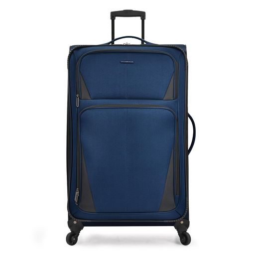 [U.S. Traveler] Aviron Bay 拡張式 ソフトサイド スーツケース スピナーホイール付き, ネイビー, 30-Inch, Aviron Bay 拡張可能なソフトサイドラゲッジ スピナーホイール付き｜OkaLiving店