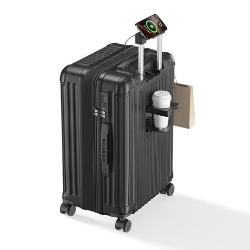 [SupTrip] スーツケース 機内持ち込み キャリーケース 拡張機能付き キャリーバッグ ストッパー付き カップホルダー付き USBポート付き 携帯スタンド TSAロック搭載 物掛けフック 大容量 超&hellip;｜OkaLiving店