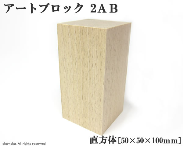 楽天市場 アートブロック 直方体 2ab 50 50 100mm オカモク楽天市場店