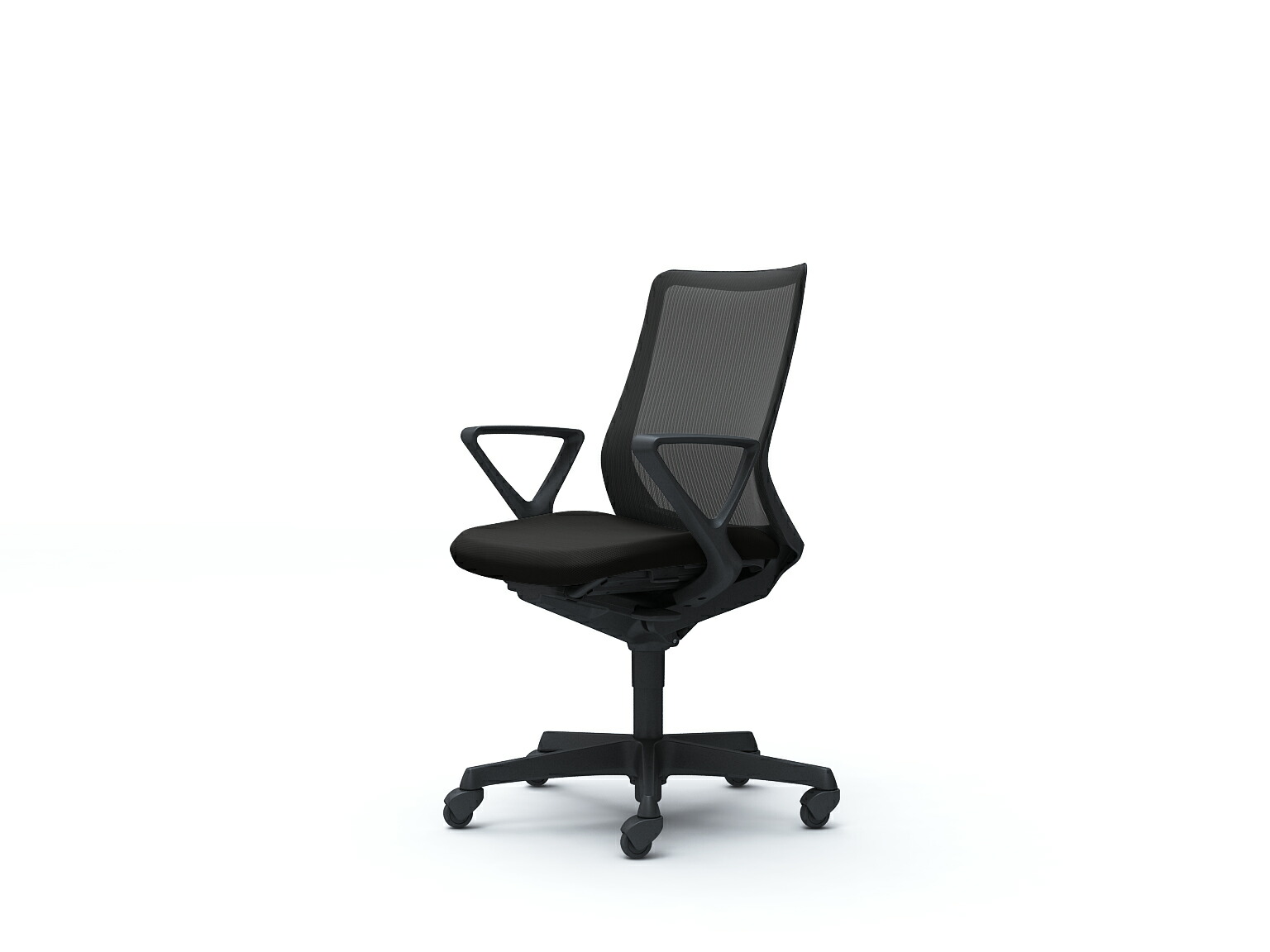 オカムラ　フルーエント　肘なし 送料無料】 オカムラ フルーエント オフィスチェア 肘なし ハイバック