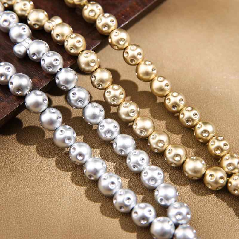 祈とうの念珠 メンズ レディース アクリル樹脂 黄 銀 エスニック調 腕輪 手持ち付属物 普段使い走り 今めかしい かざり付ける品