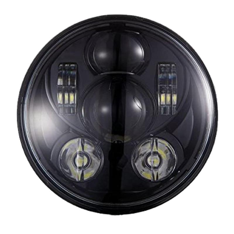 Ranzek 5-3 / 4 5.75インチクリーLEDプロジェクターオートバイ用ハイビームヘッドライト(クローム) …