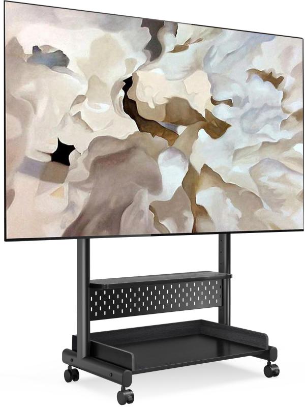 FITUEYES テレビスタンド Kシリーズ テレビ台 マウント付き 40～85インチテレビ対応 耐荷重60kg 有孔ボード付き 高さ調節可能 大容量収納 安定性よい 木製