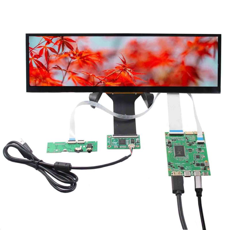 VSDISPLAY 12.6インチ タッチパネル ディスプレイ HDMI 解像度 1920x515 細長液晶