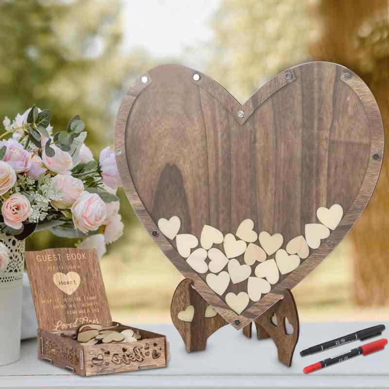 楽天市場】ウェディングドロップス ハート型 ゲストブック 結婚式