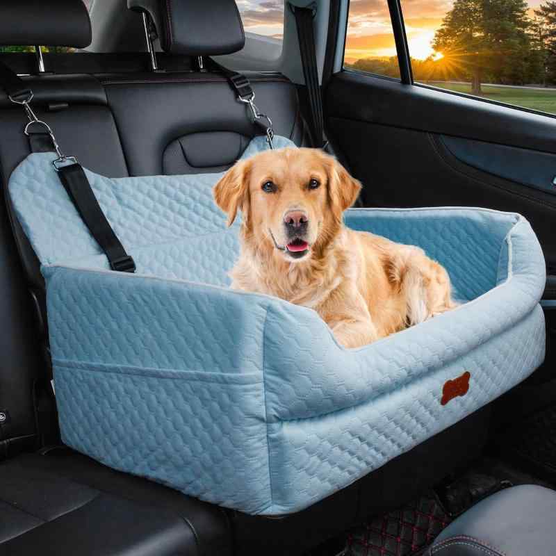 愛玩動物臥榻 犬 車載 室内 両用 可愛らしい オール時節 洗える 取りはらい 車内つや消し 旅する 長椅子臥榻 座布団 黒 薄墨色 サクラ色