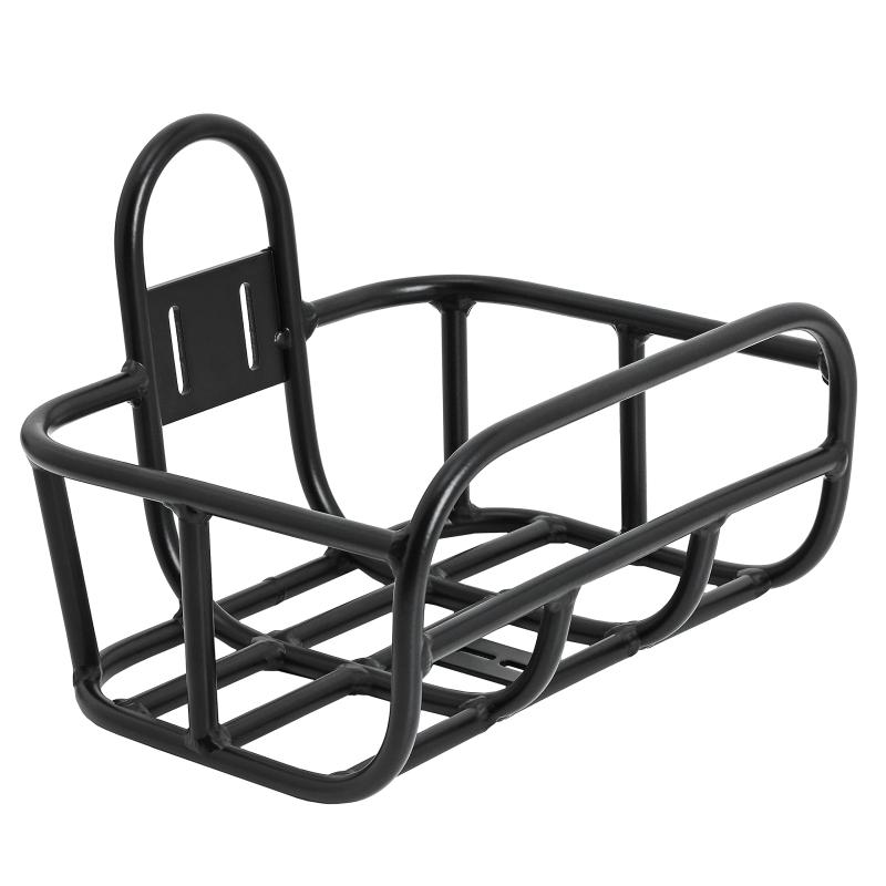 【 】 キャプテンスタッグ(CAPTAIN STAG) 前カゴ フロントバスケット パイプバスケット 前用 アルミ製 軽量 【Mサイズ/Lサイズ】 マットブラック Y-7306/Y-7909
