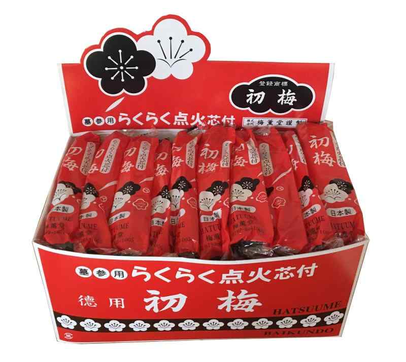 梅薫堂 らくらく点火芯付初梅1P×50束 / 火付け 点火芯 らくらく 風の強い日 安心 日本製 国産 淡路島 ばいくんどう 線香 お線香 御香 実用 家庭用 墓参 お墓参り お墓 仏事 喪中 葬儀 法事 法|櫻花舎店