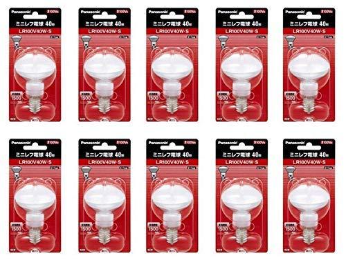 パナソニック ミニレフ電球 100V 40W E17口金 50ミリ径 LR100V40WS_set (１０個セット)｜櫻花舎店 9,094円
