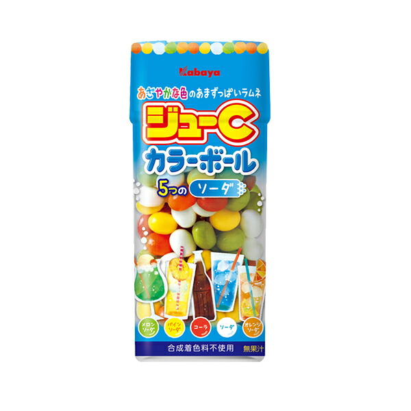 カバヤ食品 ジューＣカラーボール ソーダ 35g 160コ入り 2022/09/13発売 (4901550151098c)｜おかしのマーチ