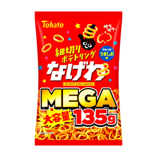東ハト ＭＥＧＡ大容量なげわ うましお味 135g 12コ入り 2026/04/13発売 (4901940117253)