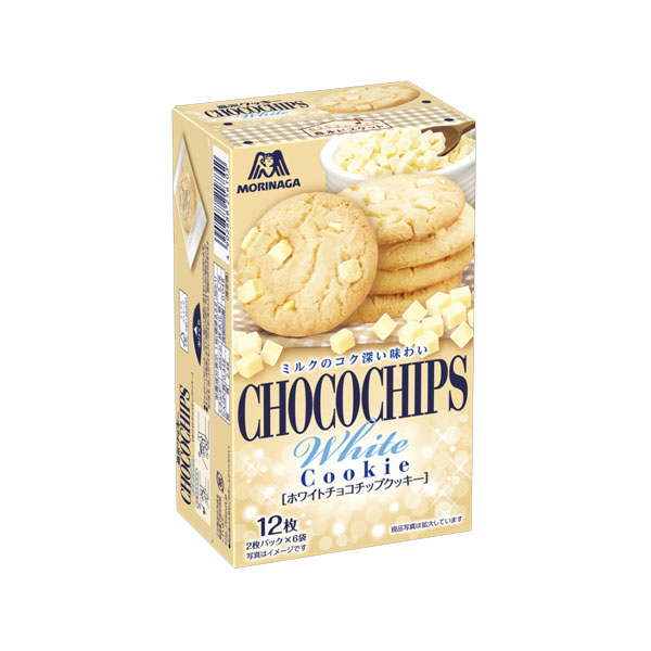 森永製菓 ホワイトチョコチップ クッキー 12枚 40コ入り 2023/08/22発売 (4902888256103c)