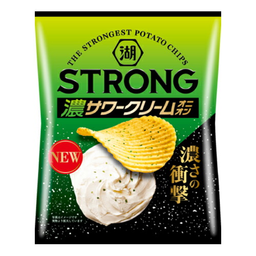 楽天市場 コイケヤ Koikeya Strong ポテトチップス サワークリームオニオン 56g 12コ入り 21 03 15発売 おかしのマーチ