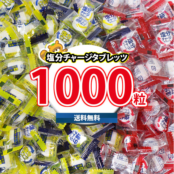 (地域限定送料無料) お菓子 詰め合わせ カバヤ 塩分チャージタブレッツ詰め合わせ 3種・計1000粒(omtma9774k)【セット 業務用 福袋 子供 景品 イベント 駄菓子】｜おかしのマーチ
