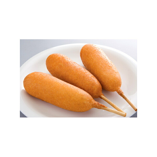 (地域限定送料無料)業務用 お店のための アメリカンドック 80g&times;80本　1ケース(1入)(計80本)(冷凍)(760724000ck)｜おかしのマーチ
