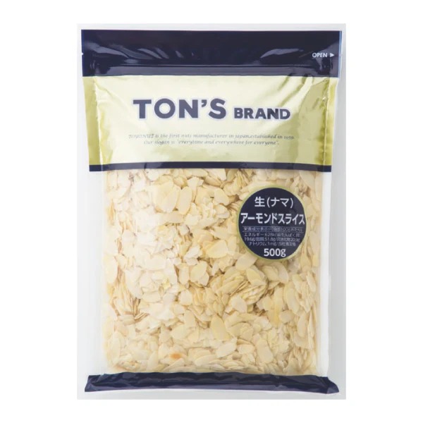 業務用 トン アーモンドスライス(生) 500g (723330000)