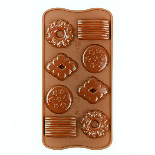 チョコレート型 シリコンモールド Choco Biscuits チョコビスケット ...