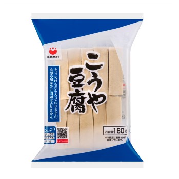 【送料無料】みすず　お徳用　こうや豆腐　160ｇ×15袋入　ケース販売　高野豆腐　凍り豆腐(しみどうふ・凍み豆腐）
