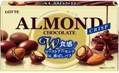 楽天市場】ロッテ アーモンドチョコレート クリスプ 80g×10箱 : おかげ