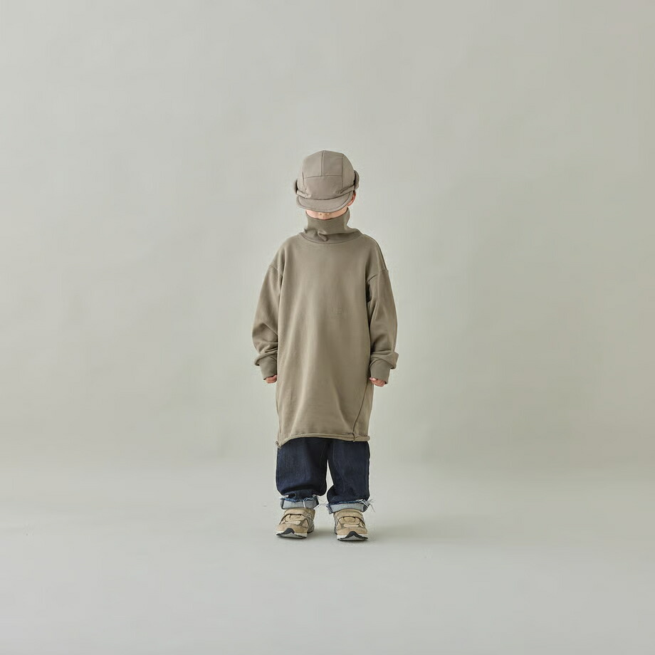 【楽天市場】sweat highneck dress(organic cotton) khaki [MO20-1812a]/ mounten ...