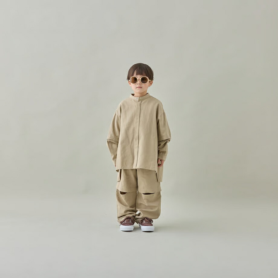 c/hemp detachable shirt[MS25-1808a]/ mounten(牟礼)